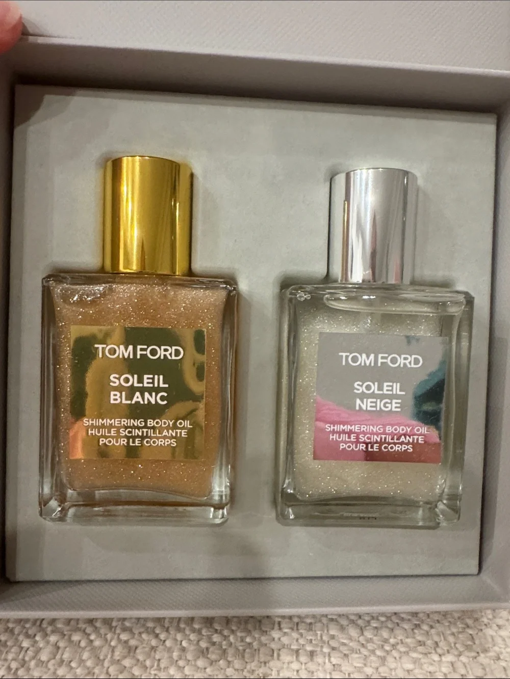 Tom Ford Shimmering Body Oil Duo Soleil Blanc & Soleil Neige NWT